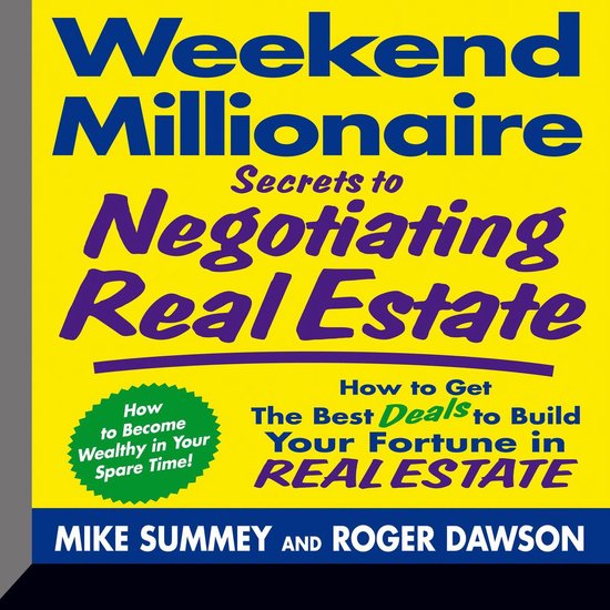 Weekend Millionaire Secrets to Negotiating Real Estate - cover