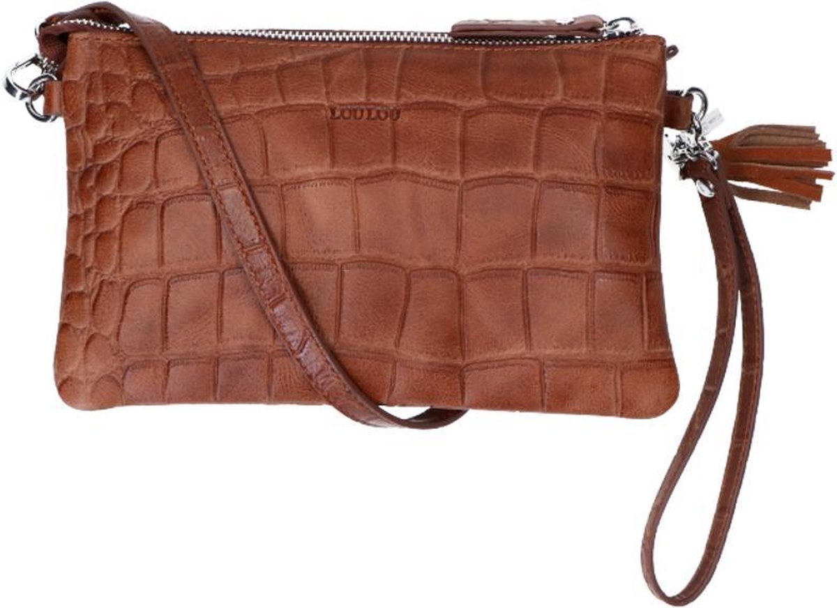 loulou essentiels bolsa vintage croco