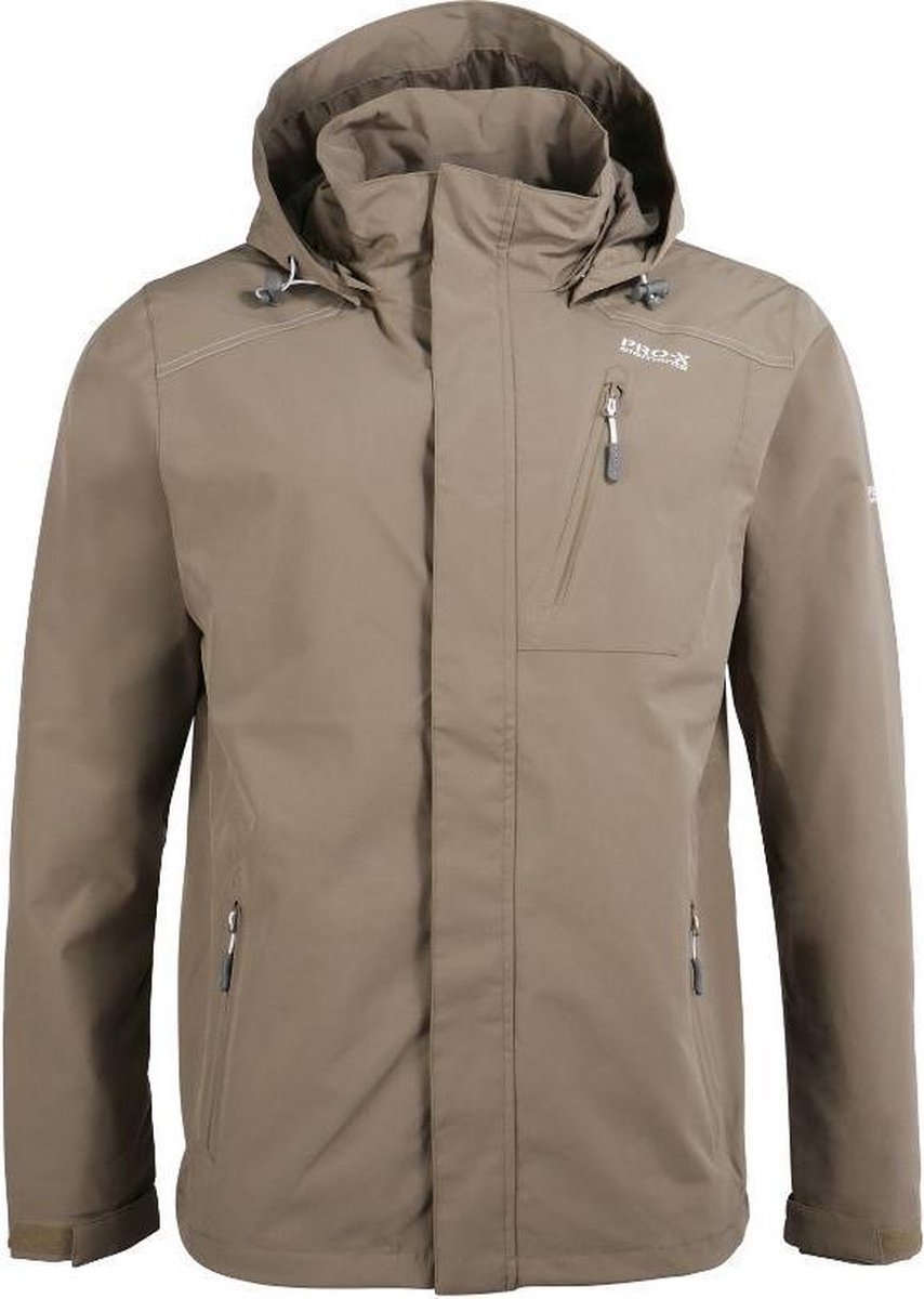 Pro-x Elements Outdoorjas Scott Heren 10000mm waterkolom 5000gr/24u ademend Beige