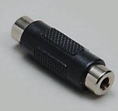 BKL Electronic 1102046 1102046 Jackplug Audio Adapter [1x Jackplug female 3,5 mm - 1x Jackplug female 3,5 mm] Zwart