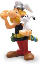 Asterix speelfiguurtje - Asterix met Idefix in zijn hand - 6 cm