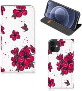 Smartphone Hoesje Geschikt voor iPhone 12 Mini Mobiel Cover Blossom Red