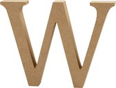 Letter, W, H: 8 cm, dikte 1,5 cm, 1 stuk