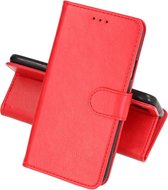 Hoesje Geschikt voor Samsung Galaxy A20s - Kaarthouder Book Case Telefoonhoesje - Rood