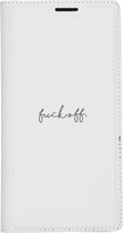 Design Softcase Booktype Samsung Galaxy Note 10 hoesje - Fuck Off