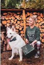 Foute Kersttrui - Christmas Sweater - Not a Xmas sweater - Groen/green - L