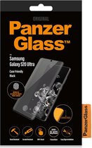 PanzerGlass Case Friendly Gehard Glas Screenprotector Geschikt voor Samsung Galaxy S20 Ultra - Zwart