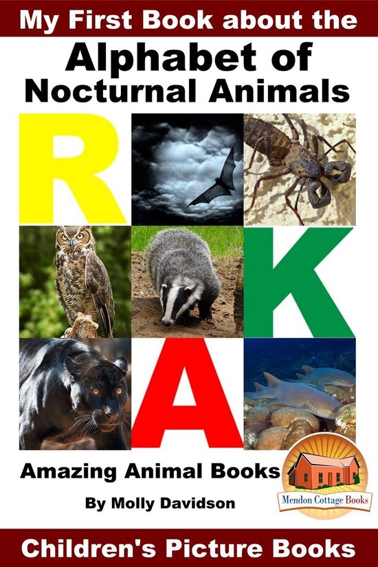 My First Book about the Alphabet of Nocturnal Animals: Amazing Animal Books - Children's Picture Books