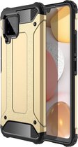 Armor Hybrid Back Cover - Samsung Galaxy A42 Hoesje - Goud