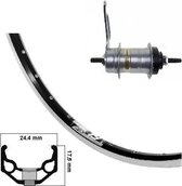 Kgs achterwiel 28 inch (622) x-plorervelg zilver nexus 3 remnaaf