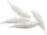 Troutlook Shaky Worms 6.0cm - White - Wit