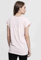 Urban Classics - Extended shoulder Dames T-shirt - XL - Roze