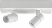 CRATE Opbouwspot LED 2x20W/128lm Wit