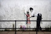 BANKSY Policeman Pats Down Girl Canvas Print