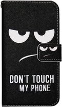 ADEL Kunstleren Book Case Portemonnee Pasjes Hoesje Geschikt voor Samsung Galaxy A5 (2017) - Don't Touch My Phone