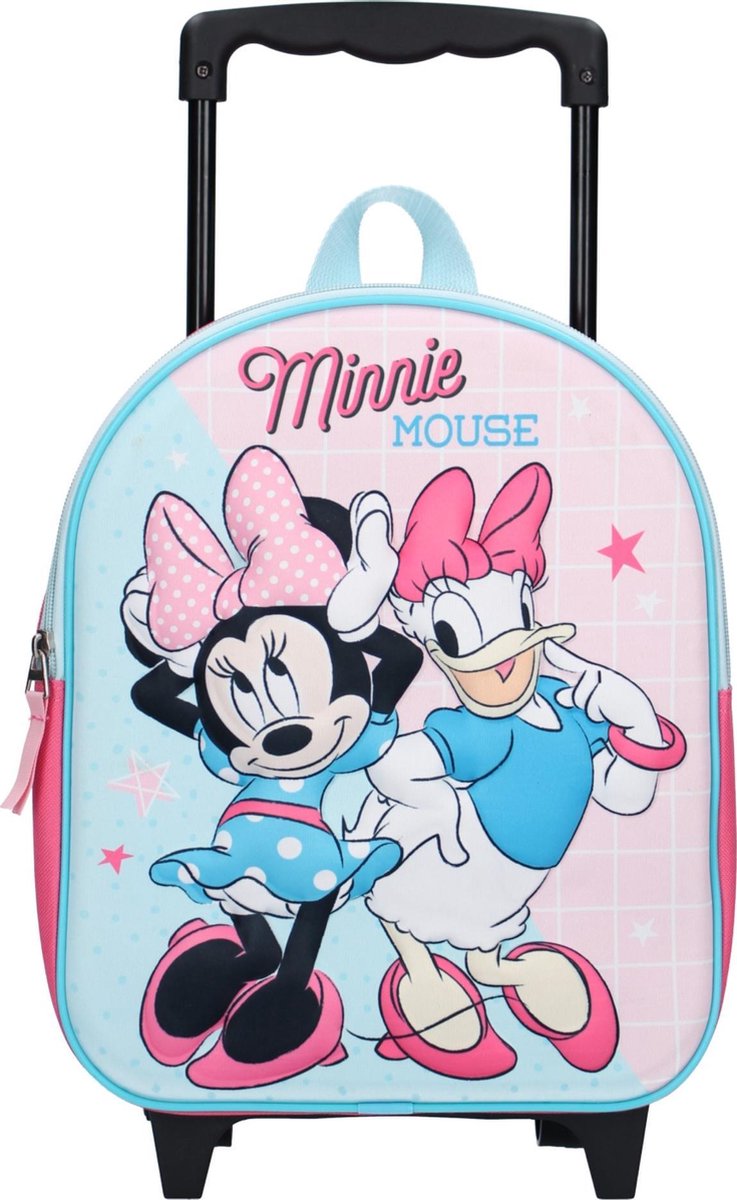 Minnie & Mickey Mouse Trolley backpacks 3D Disney Minnie Mouse Simply Sweet (3D) Rugzaktrolley - 9,3 l - Roze - Minnie en Mickey Mouse