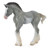 Collecta Paarden: Clydesdale Veulen 11 Cm Grijs