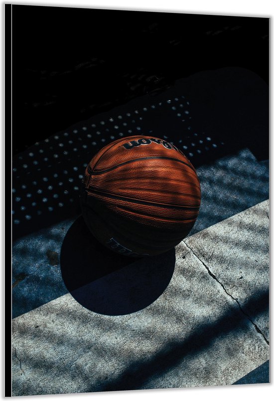 Dibond –Basketbal – 80x120cm Foto op Aluminium (Met Ophangsysteem)