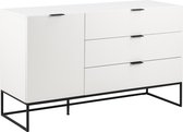 Koch dressoir met 1 deur en 3 lades wit.