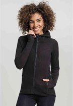 Urban Classics Vest met capuchon -M- Polar Fleece Zwart