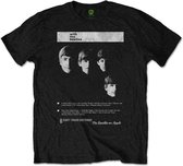 The Beatles - With The Beatles 8 Track Heren T-shirt - M - Zwart