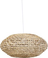 Light & Living Tripoli Hanglamp - Rotan Naturel/Wit - Ø60x29,5cm