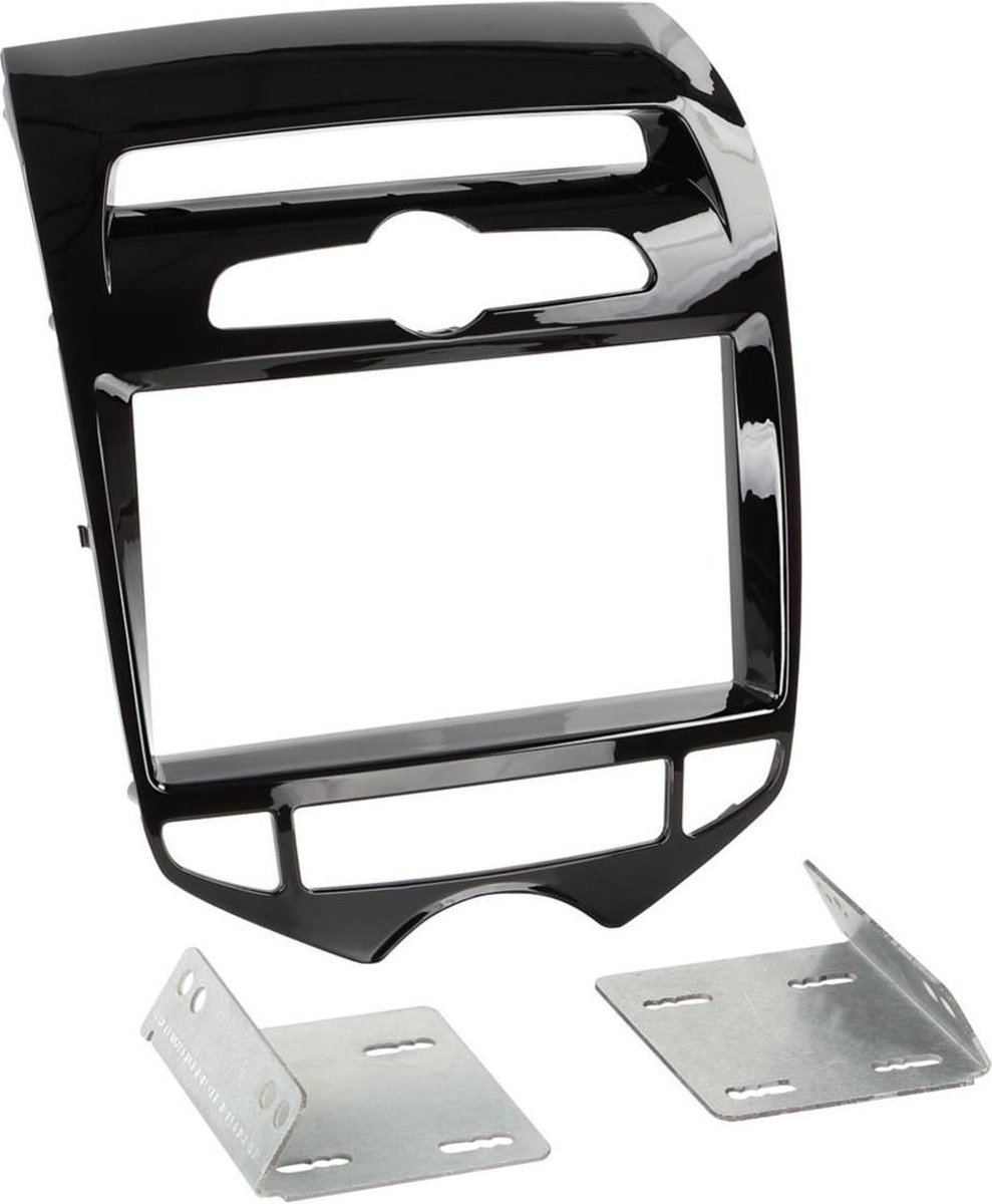 2-DIN Paneel geschikt voor Hyundai IX20 2010-2014 Kleur: Piano Zwart