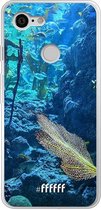 Google Pixel 3 Hoesje Transparant TPU Case - Coral Reef #ffffff