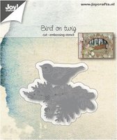 Joy!Crafts • Snij- embosstencil Vogel op tak