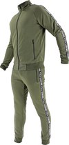 B-Keuze Trainingspak Kids/Volwassenen Army Groen Slimfit Polyester  152