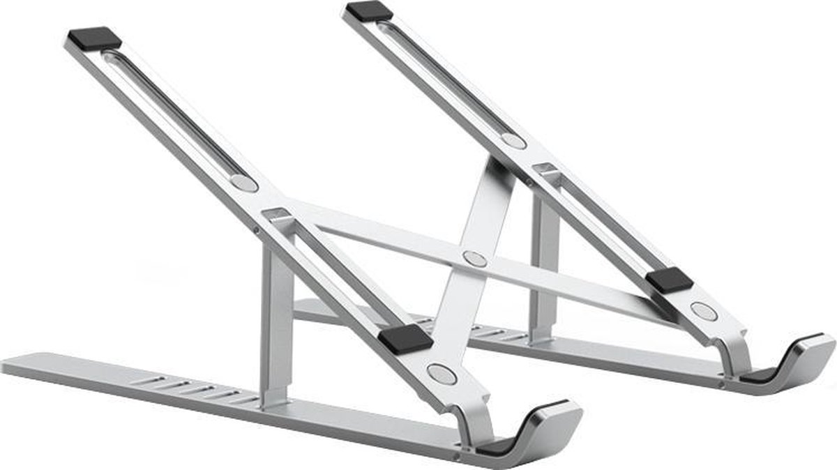 Universele Ergonomische Aluminium Laptop standaard - 11.6 tot 15.4 inch - Zilver