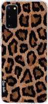 Casetastic Samsung Galaxy S20 4G/5G Hoesje - Softcover Hoesje met Design - Leopard Print