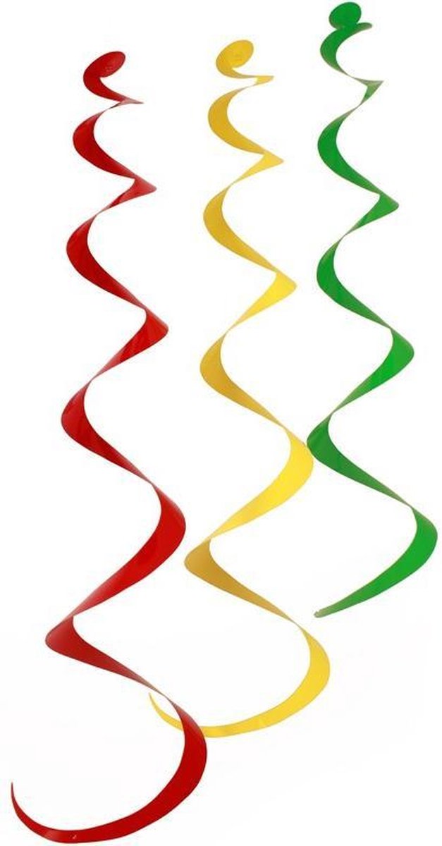 pvc Swirl x 3 BV rood/geel/groen