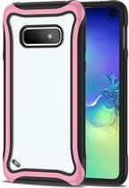 Voor Galaxy S10e Blade-serie Transparant acryl Beschermhoes (roze)