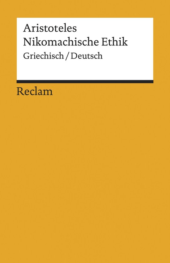 Reclams Universal-Bibliothek - Nikomachische Ethik. Griechis ... - cover