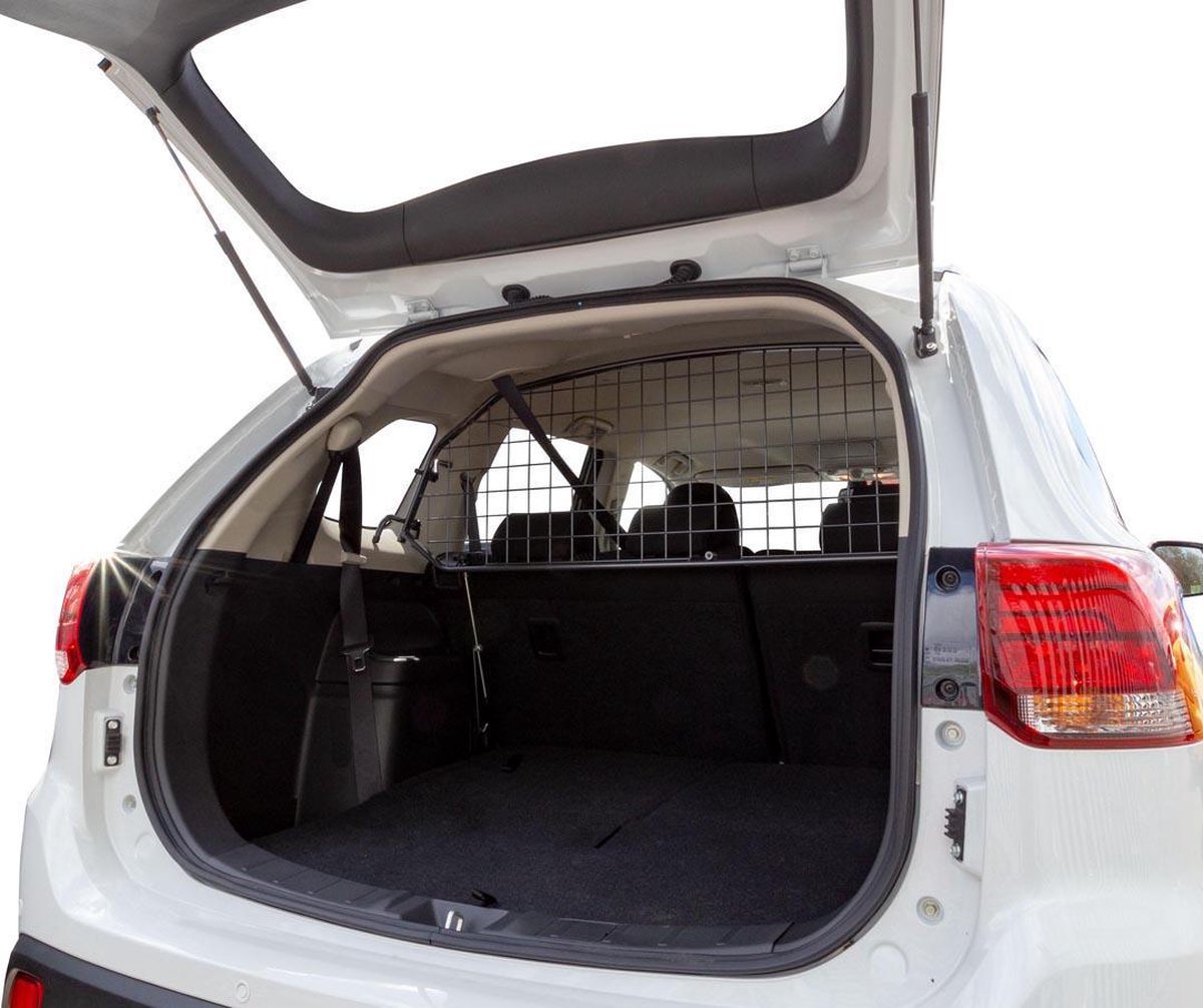 Autohondenmat voor Mitsubishi Outlander III 2010-2022, Hondendeken met Zijbescherming en Kijkvenster Autohondendeken Achterbank Scheurbestendig en Waterdicht,Grey