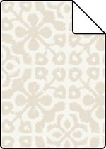 Proefstaal ESTAhome behang verweerde tegels beige - 128042 - 26,5 x 21 cm