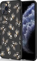 iMoshion Design voor de iPhone 11 Pro hoesje - Vlinder - Zwart / Wit