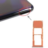 SIM-kaarthouder + Micro SD-kaarthouder voor Galaxy A70 (oranje)