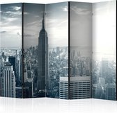 Kamerscherm - Scheidingswand - Vouwscherm - Amazing view to New York Manhattan at sunrise II [Room Dividers] 225x172 - Artgeist Vouwscherm