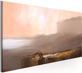 Schilderijen Op Canvas - Schilderij - End of Infinity (1 Part) Brown Wide 120x60 - Artgeist Schilderij