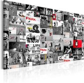 Schilderijen Op Canvas - Schilderij -  Street Art: Banksy 90x60 - Artgeist Schilderij