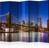 Kamerscherm - Scheidingswand - Vouwscherm - Blue New York II [Room Dividers] 225x172 - Artgeist Vouwscherm