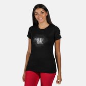 Regatta - Women's Fingal V Graphic T-Shirt - Outdoorshirt - Vrouwen - Maat 46 - Zwart