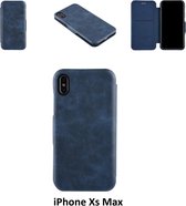 UNIQ Accessory Blauw hoesje iPhone Xs Max - Luxe Book Case