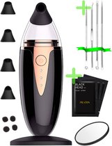 Blackhead vacuum remover apparaat set - Mee eters, puistjes en acne verwijderen - 2020 model - Zwart