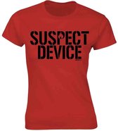 Stiff Little Fingers Dames Tshirt -S- Suspect Device Rood