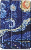Shop4 - Samsung Galaxy Tab S6 Lite Hoes / Tab S6 Lite 2022 Hoes  - Smart Book Case Gogh Sterrennacht