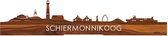 Standing Skyline Schiermonnikoog Palissander hout - 40 cm - Woondecoratie design - Decoratie om neer te zetten - WoodWideCities