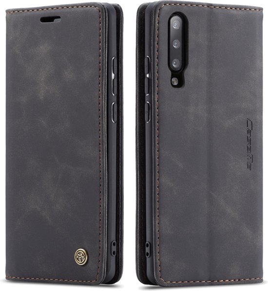CaseMe Book Case - Geschikt voor Samsung Galaxy A50 / A30s Hoesje - Donkerbruin